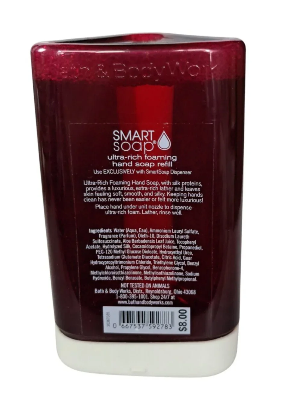 Bath Body Works Hand Smartsoap Refill 8.75 Fl Oz Black Cherry Merlot